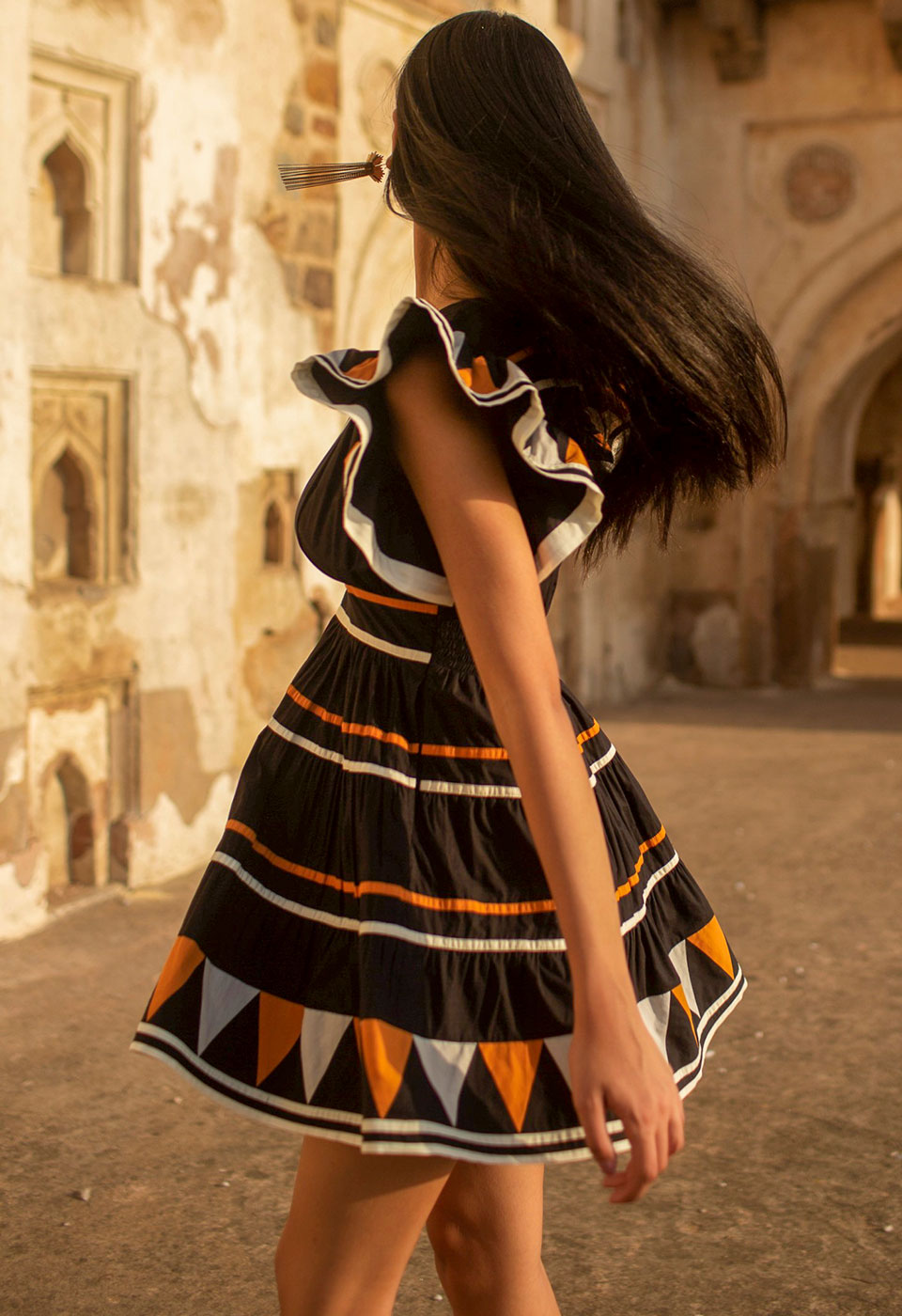 TRICOLORE MINI DRESS Scarlett Poppies Dresses