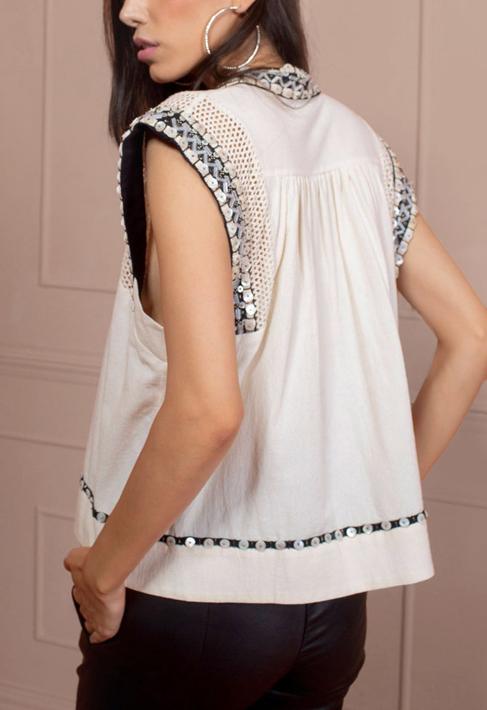 MOTHER OF PEARLS TOP Scarlett Poppies Tops