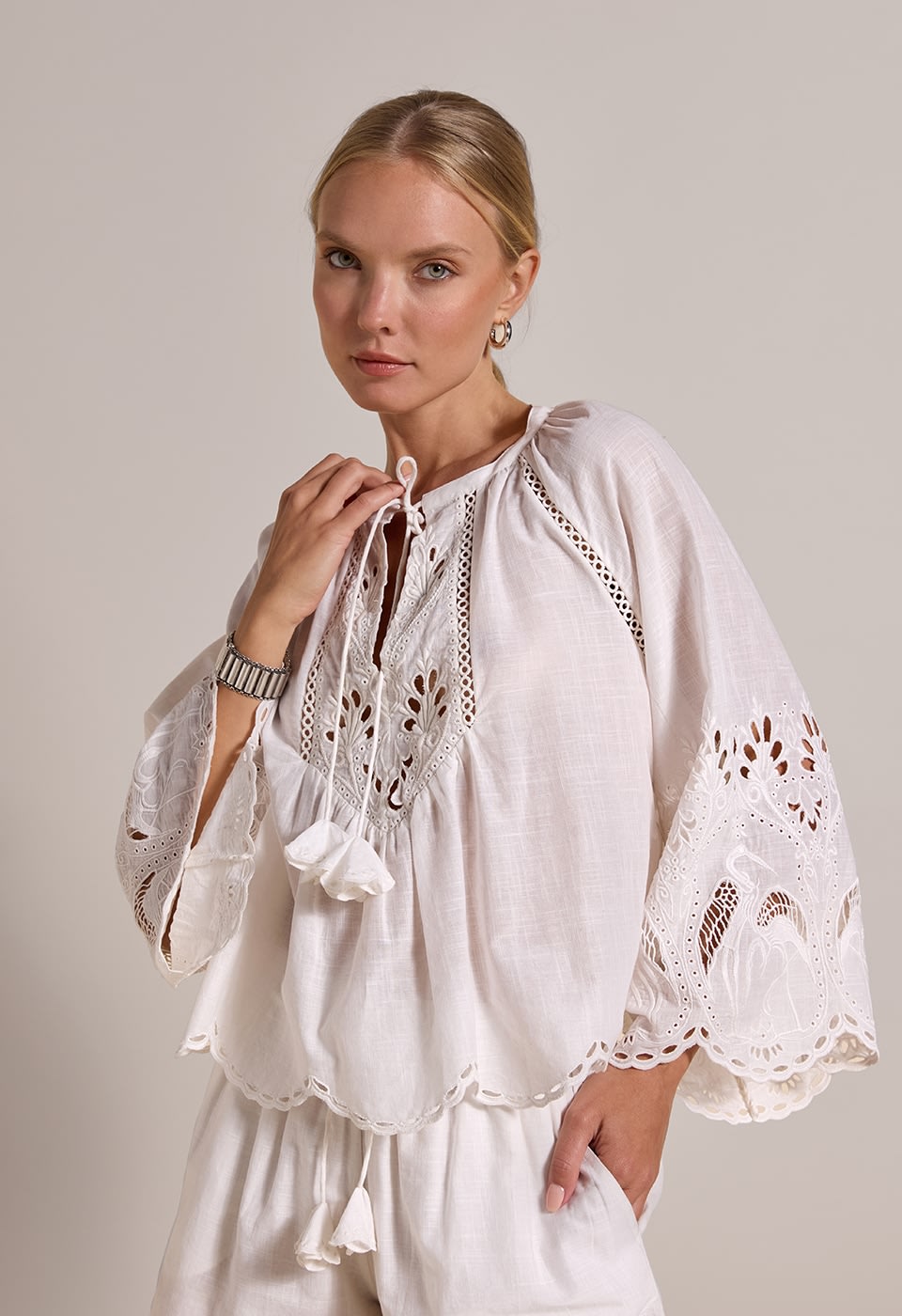 ASHU TOP Scarlett Poppies Tops