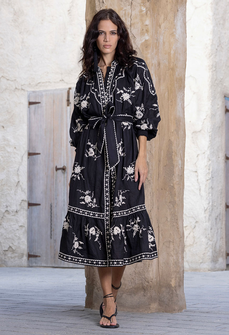 FRENCH PROMENADE MIDI DRESS Scarlett Poppies Dresses