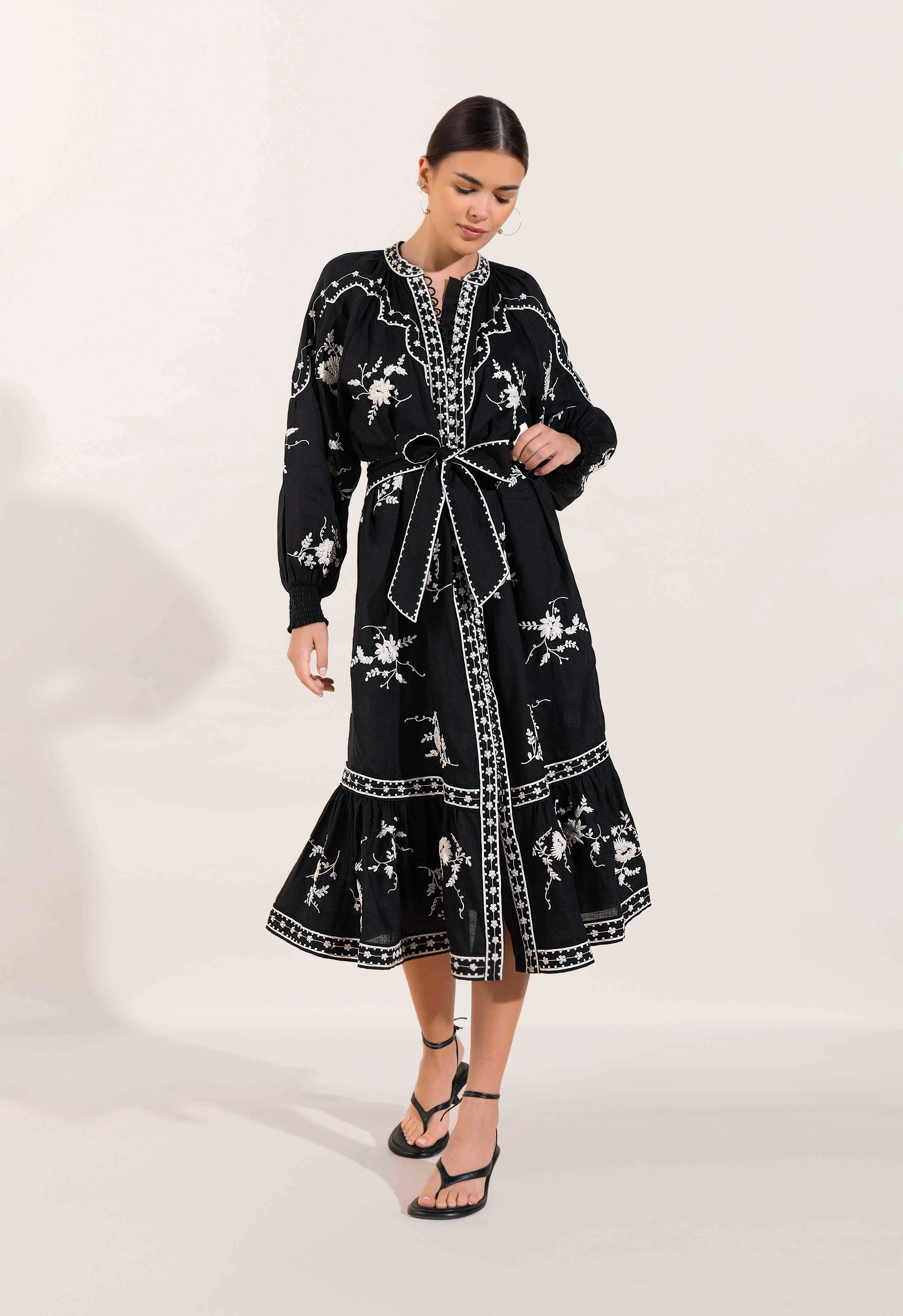 FRENCH PROMENADE MIDI DRESS Scarlett Poppies Dresses